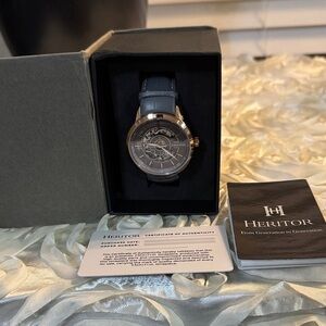 Heritor Men's Gold and Gray Watch